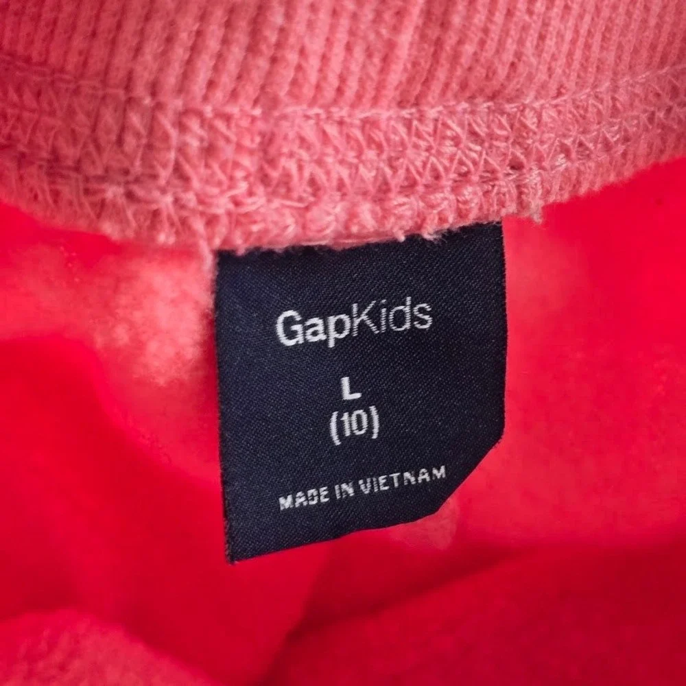 Gap Sweatpants Kids‎ Large 10 Pink Logo Joggers Athleisure Barbiecore